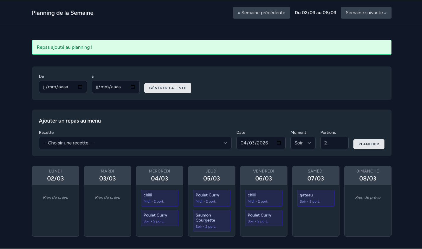Kitchen Management - MVP Laravel